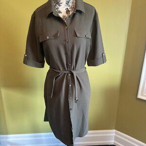 2/$20 MISS SELFRIDGES PL CAMO MIDI DRESS